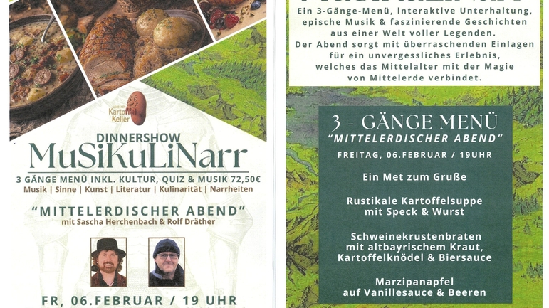 (wird verschoben) Dinnershow MuSiKuLiNarr 